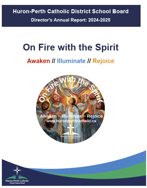 Cover Page of Director's Annual Report 2024-25 with Pentecost picture.